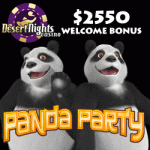 New Panda Party Rival Interactive Online Slots Game Desert Nights Casinos
